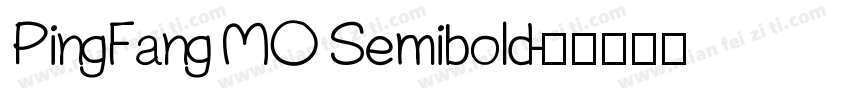 PingFang MO Semibold字体转换